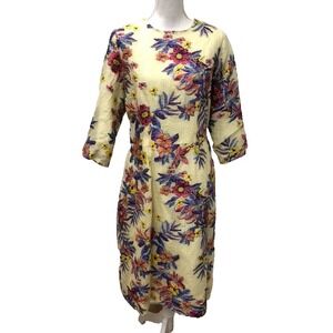 TR Thierry Roger Couture Sheath Dress Womens 14 Jacquard Floral Coquette Wedding